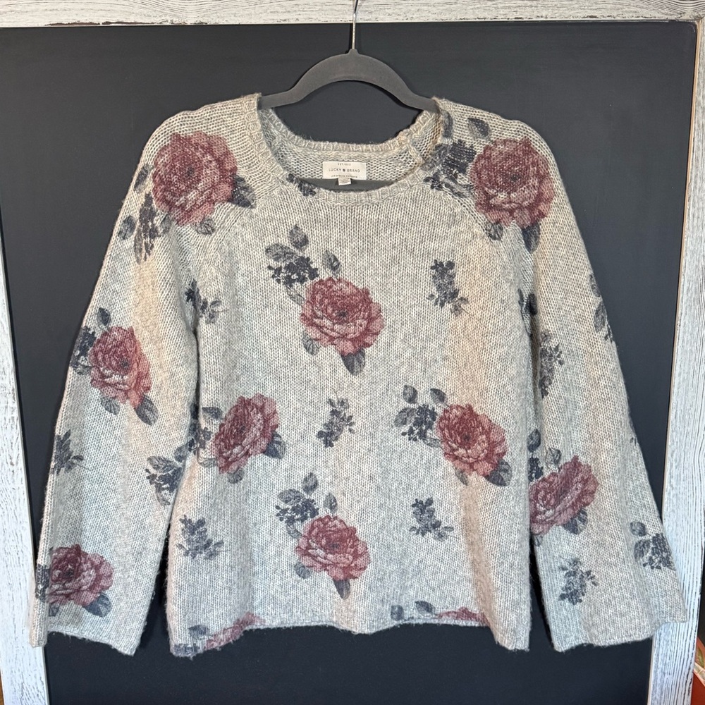 Lucky Brand Gray Knit Sweater
